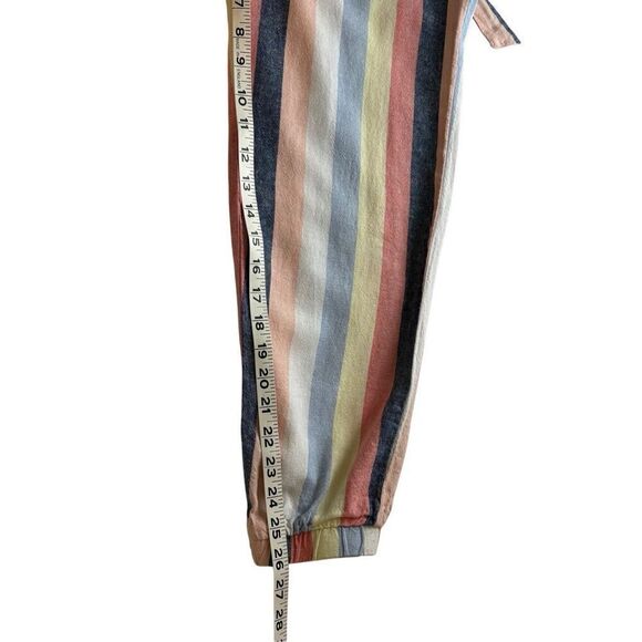 Indigo Rein striped linen blend joggers - M - Picture 7 of 8